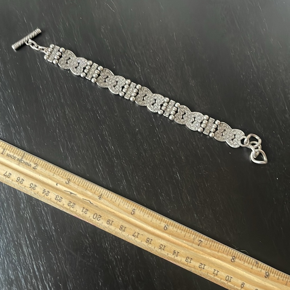 Brighton Silver Interlocking Hearts Bracelet - Picture 3 of 8